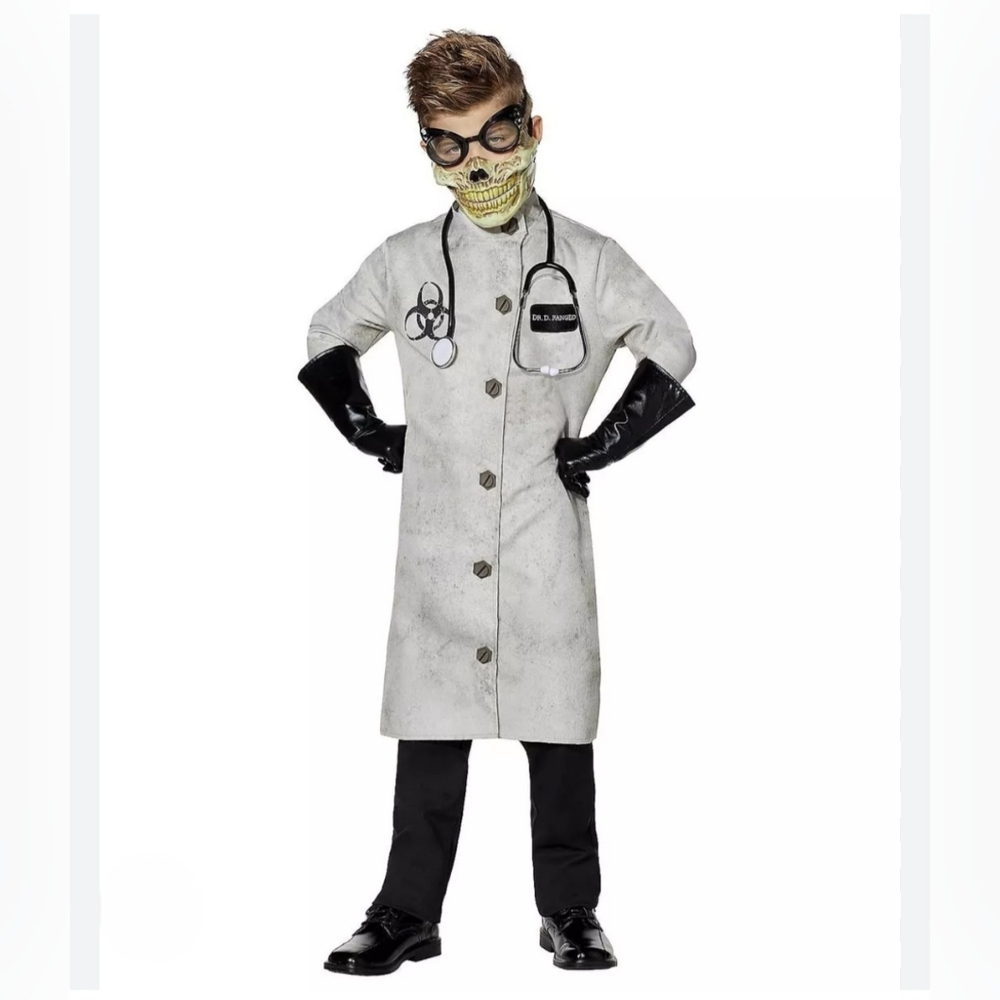 Spirit Halloween Costume Dr. D.Ranged Size Kids Medium